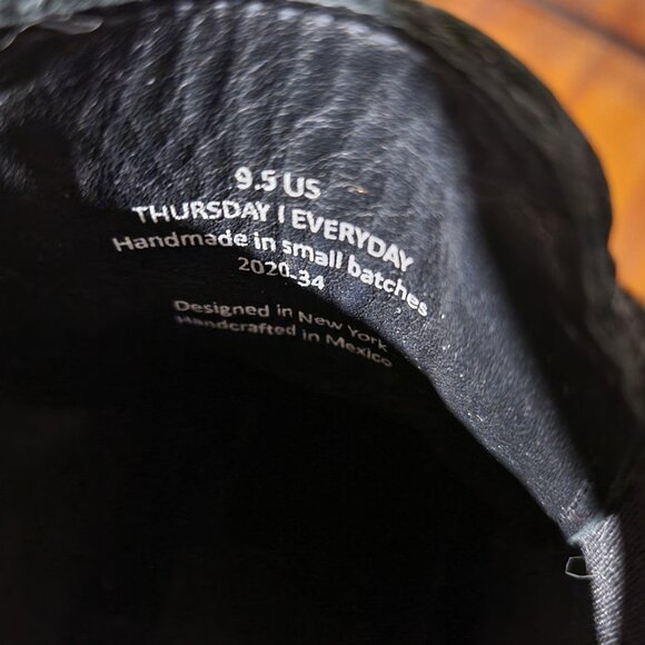 Thursday Boot Company Knockout High-Heeled Chelsea Boot Matte Black SZ 9.5 - Picture 4 of 5